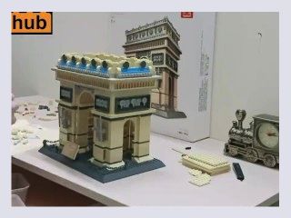 3 hrs 40 of in only 2 minutes 100x speed   Lego Wange 8021 Triumphal Arch