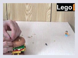 Your stepsister will love my Lego hamburger stand building in real time