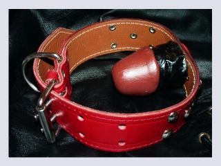 INTRO Spreadeagle chained and penis gagged slut hard whipping and ass hammering