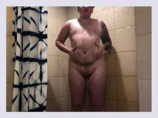 Trans Chub in Shower