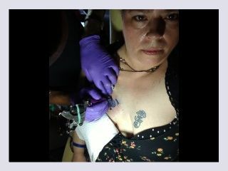 MILF gets first QoS tattoo Queen of Spades   BBC slut