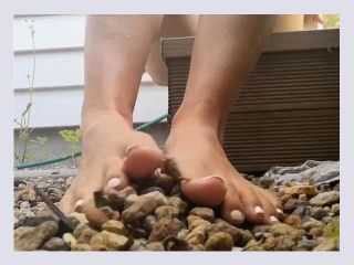 ASMR Stones on Feet   Foot Fetish