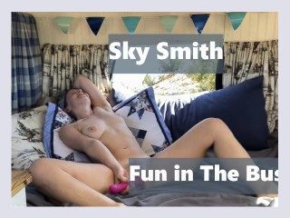 Sky Smith Having All Kinds Of Fun In The Bus
