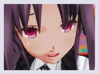 3D HENTAI Konno Yuuki loves cum in her pussy