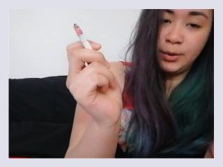 MissDeeNicotine Smoking Fetish Asian Smoker