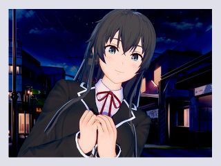 Oregairu Romantic Sex with Hot Schoolgirl Yukino 3D Hentai