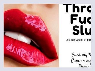 ASMR Throat Fuck Slut Audio Only 