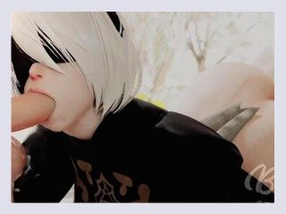 2b Yorha Threesome ANAL AND BLOWJOB 3D Animation with Sound
