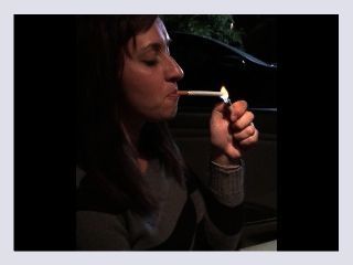 Smoking Jewels Smoking in the Car at Night