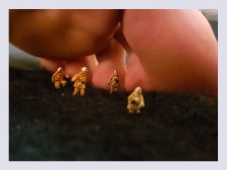 Smothering Shrunk People Under Toes