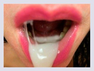 Quick Blowjob close up and cum in mouth POV