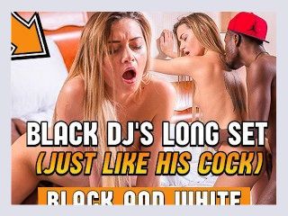 BLACK4K Olivia Divine finds a way to get acquainted with black DJ c24