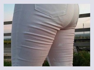 Alice   Wet myself on a walk at sunset  Peed my white jeans