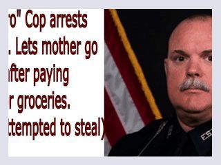 Hero cop arrests father Lets mother go after paying for groceries