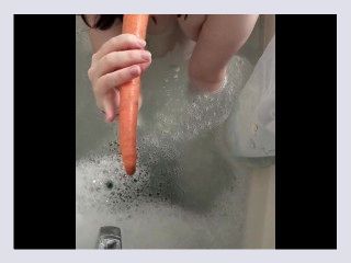 Sucking on vegetables to improve my gag reflex