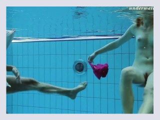 Lera and Sima Lastova sexy underwater girl