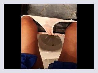 Desperation squating above the toilet female POV dc8