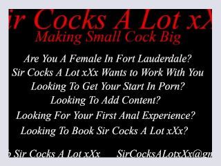Sir Cocks A Lot xXx Male Porn Star Casting Hiring Jobs Female Fort Lauderdale Miami South Florida