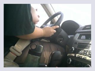 Chubby Girl Drives With Tits Out in The Afternoon