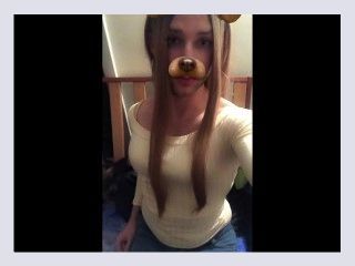 Crossdresser Using Snapchat Filters