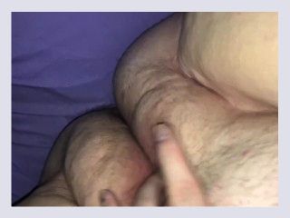 Fat hairy pussy cums SOLO