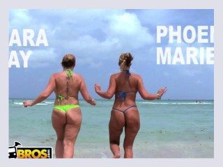 BANGBROS   PAWG Pornstars Sara Jay and Phoenix Marie Get Their Big Asses Hammered