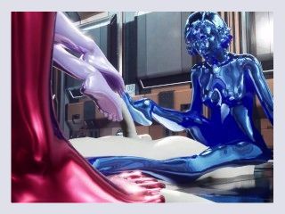 Unreal Engine Animation Sentient Nanobot Slime Girl