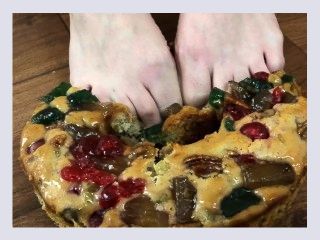 Christmas in July  Crushing Your Christmas Fruitcake with my Feet