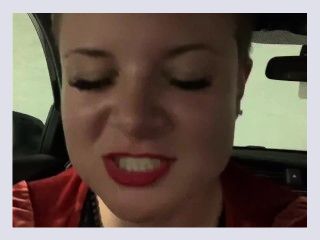 Dominatrix girlfriend wants a quickie in the car POV Role Play Exhibitionist Car Sex