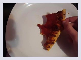 POV PIZZA SLICE DEMOLISHING ASMR WITH WHOLESOME ENDING