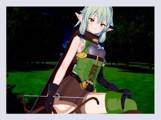 Goblin Slayer High Elf Archer surprises you in the woods 3D Hentai