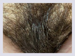 Extreme close up scenes on my hairy pussy big bush fetish video 4k HD