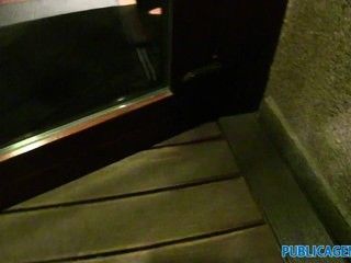 PublicAgent Sex in the toilet with brunette