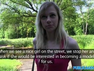 PublicAgent Blonde student fucks a stranger