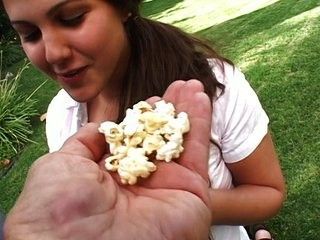 Carmella makes it for some popcorn