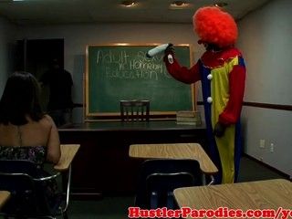 Latina blows clowning teacher part 1