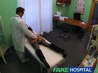 FakeHospital Mature sexy cheating wife needs doctors help for something the gardner gave her