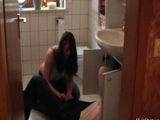 Busty woman fucks with plumber