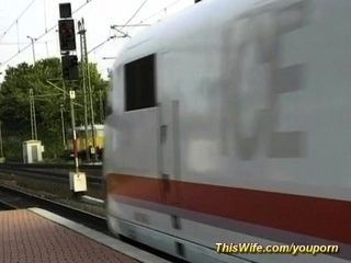 Train fucking with nasty wife part 2