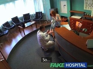 FakeHospital Petite redheads sexual skills makes doctor cum twice