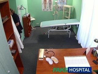 FakeHospital Hot brunette nurse gives patient some sexual healing