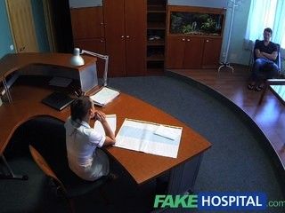 FakeHospital Nurse cures studs depression by letting him cum all over her pussy