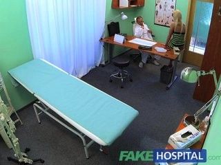 FakeHospital Sexy suspicious doctors wife has hot sex with him in office