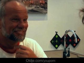 Hot beauty translate sex for old man