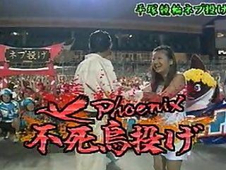 Japanese TV Show Judo on Girls in Skirts