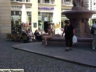 July  Sweet German Babe Nude In Public