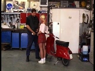 How bout a ride on my scooter you little devil