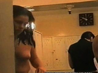 Russian girls in locker room voyeur HH cam
