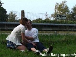 Daring PUBLIC sex by a highway PART 1