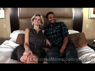 Real Amateur Mom in Interracial Video
